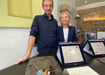 Francesco Ridolfi col sindaco Franca Foronchi
