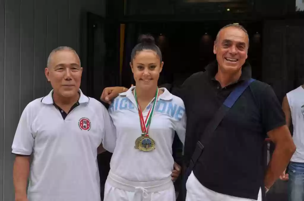 Giulia Olivi con Il M° Ishimi a sx e Riccardo Salvatori1