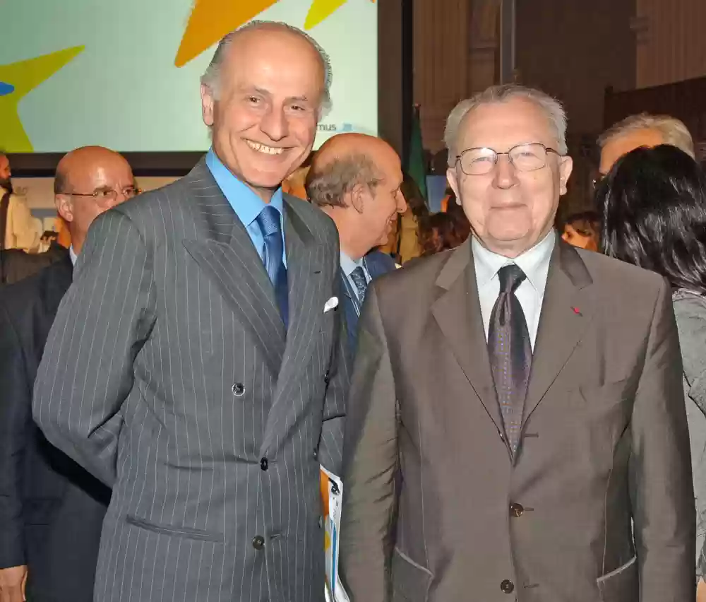 Guido Girelli con Jacques Delors