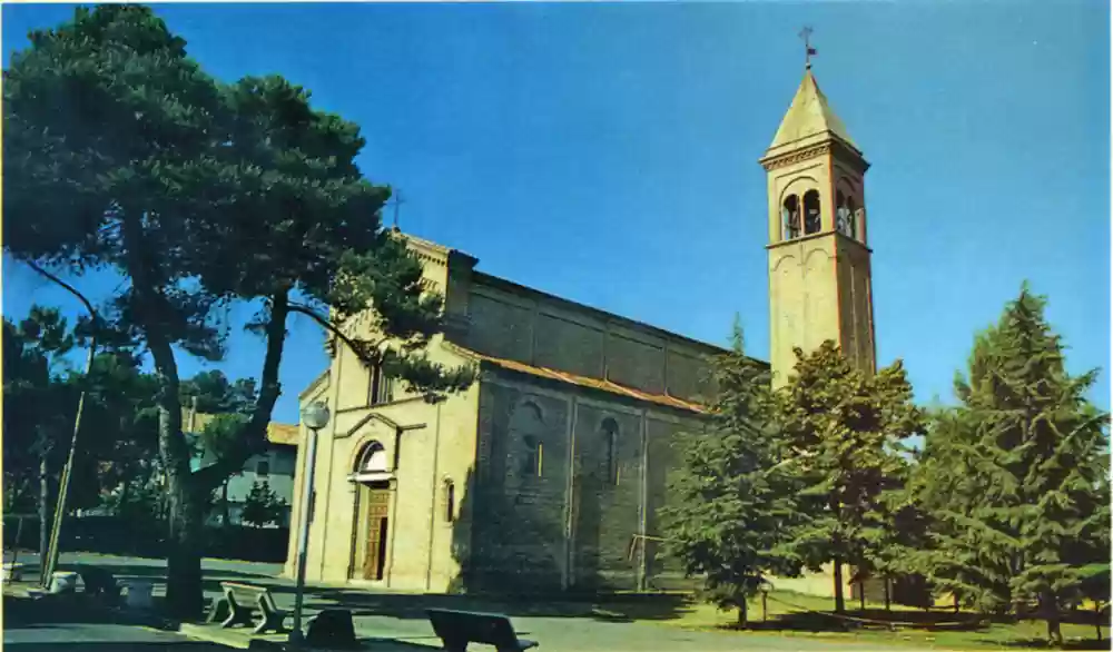 La chiesa di Scacciano, una delle più  belle della provincia di Rimini