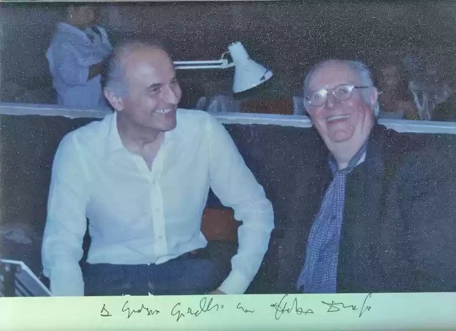 Giorgio Girelli col premio Nobel per la Letteratura  Dario Fo