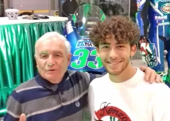 Enea Bastianini con Pierino Biancospini