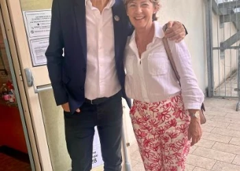 Claudio Cecchetto con Daniela Angelini