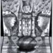 Il ducato dei sapienti -omaggio a Duca Federico da Montefeltro Disegno a pennachina di Carlo Iacomucci