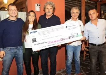 Da sinistra: Filippo Valentini, Kate Fretti, Paolo Simoncelli, Duilio Damiani, Fabrizio Piccioni