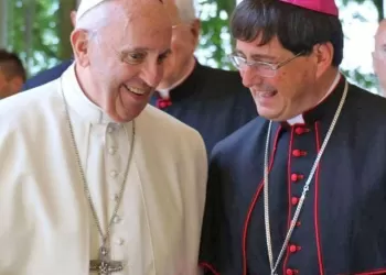 Papa Bergogio con Nicolò Anselmi