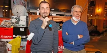 L'assessore Filippo Valentini ed il presidente del Moto Club  Misano Duilio Damiani