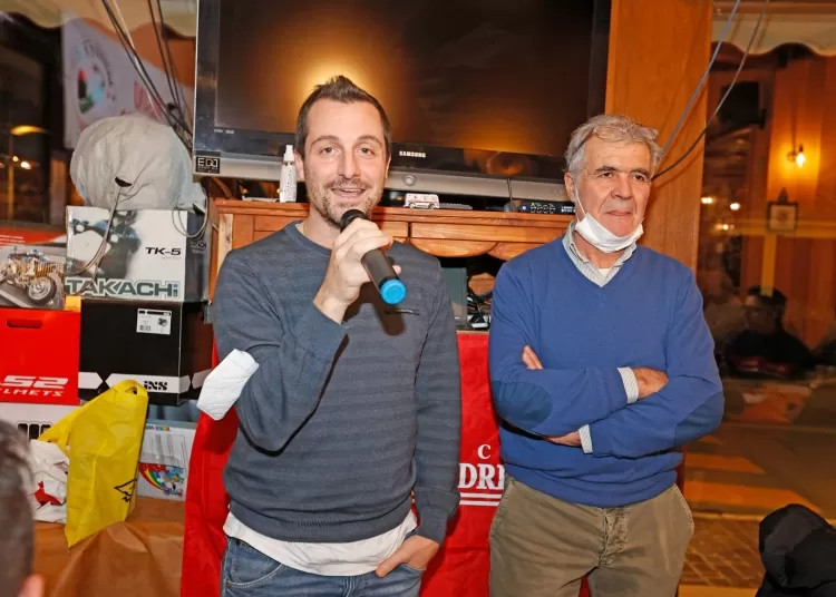 L'assessore Filippo Valentini ed il presidente del Moto Club  Misano Duilio Damiani