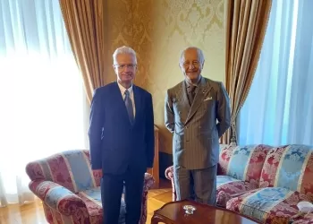 L’ambasciatore turco Ömer Gücük insieme all’ambasciatore Giorgio Girelli
