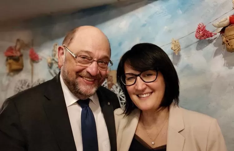 Emma Petitti e Martin Schulz
