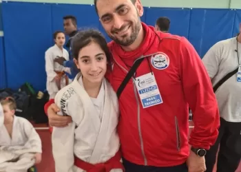 Sofia Longo con il papà e allenatore Giuseppe