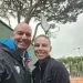 La campionessa Magda Linette col maestro di tennis Fabrizio Serafini