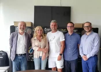Da sinistra: Gilberto Fantini, Claudia Rufer, Giorgio Galimberti, Federico Vaccarini e Giovanni Nocita