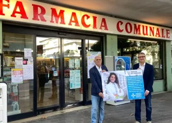 L'assessore Nicola Romeo e il presidente delle farmacie Luca Pieri