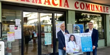 L'assessore Nicola Romeo e il presidente delle farmacie Luca Pieri