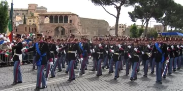 Cadetti dell' Accademia militare Modena alla sfilata 2 giugno