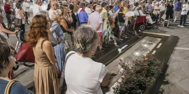 Rimini; 15/08/2024: Comune RN, Ufficio Stampa, presentazione del monumento ai III Martiri, 80esimo anniversario©Riccardo Gallini /GRPhoto