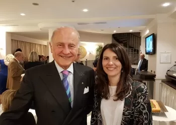 L’ambasciatore Giorgio Girelli e la professoressa Marica Branchesi