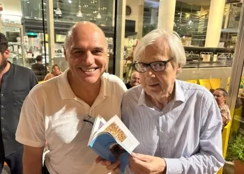 Umberto Ricci con Vittorio Sgarbi