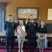 Da sinistra: capitano Rutigliano, sindaca Foronchi, comandante Lezzi, assessora Gabellini