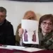 La signora Edda vedova Amedeo Montemaggi - foto della scheggia della bomba custodita dallo storico