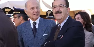 Giorgio Girelli e Vittoriano Solazzi ad una giornata ANMIL