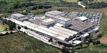 Lo stabilimento a Sant'Andrea in Casale
