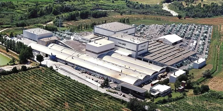 Lo stabilimento a Sant'Andrea in Casale