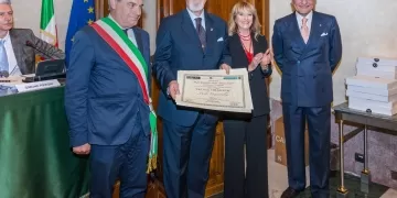 Il prefetto Pellos, il prefetto Greco e l’ambasciatore Giorgio Girelli