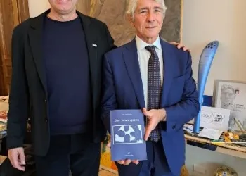 Fabrizio Serafini col ministro dello Sport Andrea Abodi