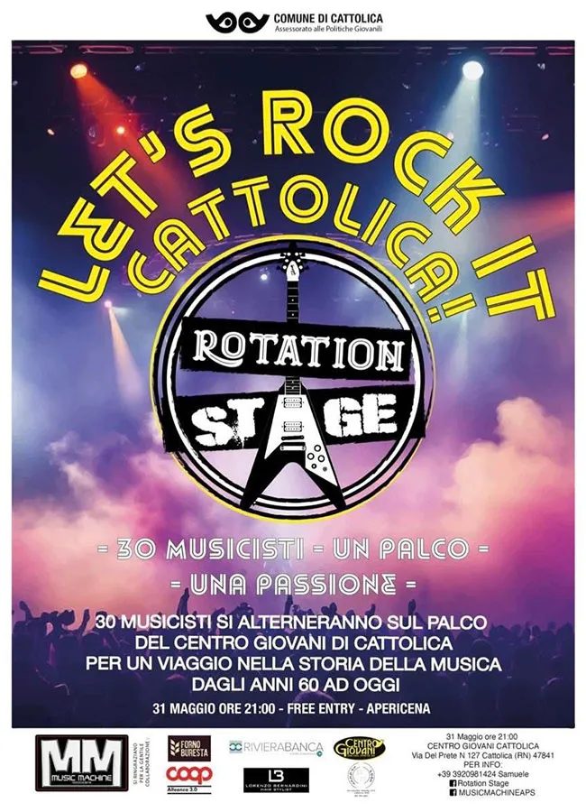 volantino Let's rock