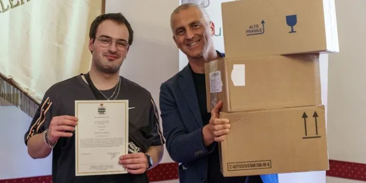 Daniele Benzi col sindaco di Rimini Jamil Sadegholvaad