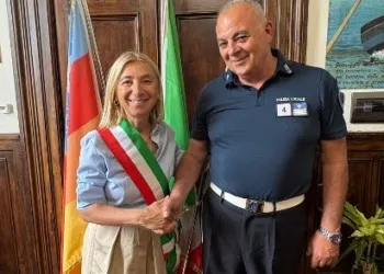 Maurizio Piva col sindaco Franca Foronchi
