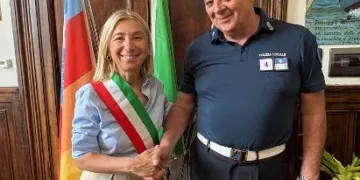 Maurizio Piva col sindaco Franca Foronchi