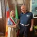 Maurizio Piva col sindaco Franca Foronchi
