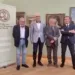 Da sinistra: Giuseppe Pecci, Paolo Pasini, Carlo Carli e Stefano Bonfé (direttore Fondazione Carim)