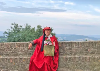 Angelo Chiaretti vestito da Dante