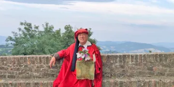 Angelo Chiaretti vestito da Dante