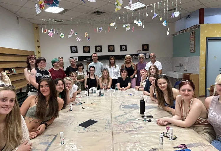 Studenti inglesi a LaVoratorio Studio di immagine di Cattolica