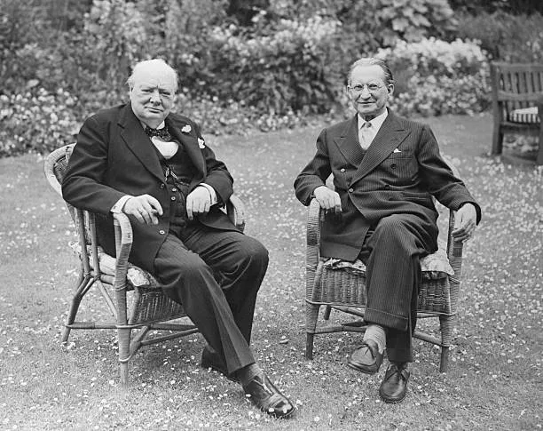 Winston Churchill e Alcide De Gasperi