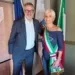 Maurizio Saggion con il sindaco Mirna Cecchini