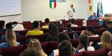 Fabrizio Serafini in conferenza