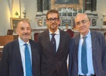 Da sinistra: Eugenio Leopardi, Mignani, Maurizio Pace