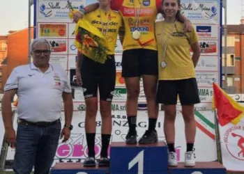 Sasha Pellegrino sul primo gradino del podio
