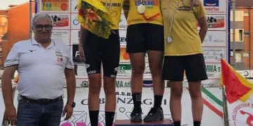 Sasha Pellegrino sul primo gradino del podio