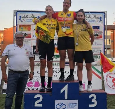 Sasha Pellegrino sul primo gradino del podio