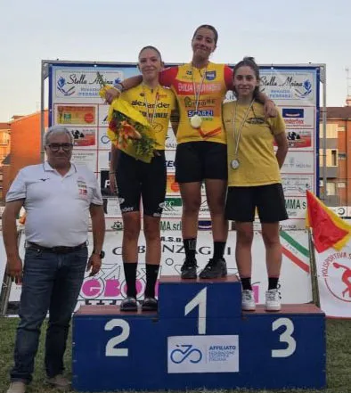 Sasha Pellegrino sul primo gradino del podio