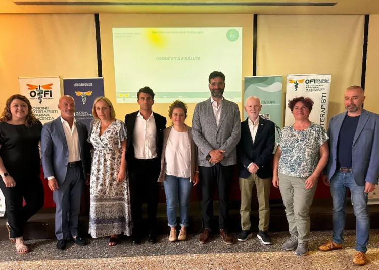 I rappresentanti dei quattro Ordini dei Fisioterapisti della regione assieme all’assessore del Comune di Rimini, Kristian Gianfreda