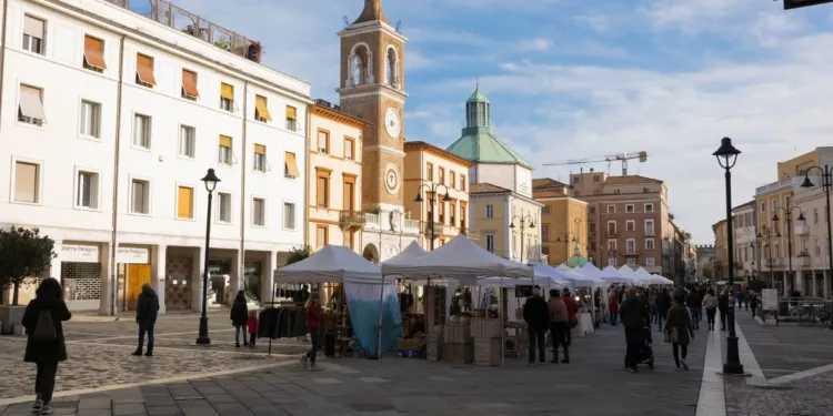 Rimini, piazza Tre Martiri