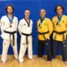 Da sinistra: Orsini Lorenzo 3° classificato cat. senior cintura nera -80kg - combattimento, Maestro Betti Roberto, Maurizio Sanchi 2° classificato cat. Master3 - poomsae e Marcello Bernardi 3° classificato cat. Master3 - poomsae